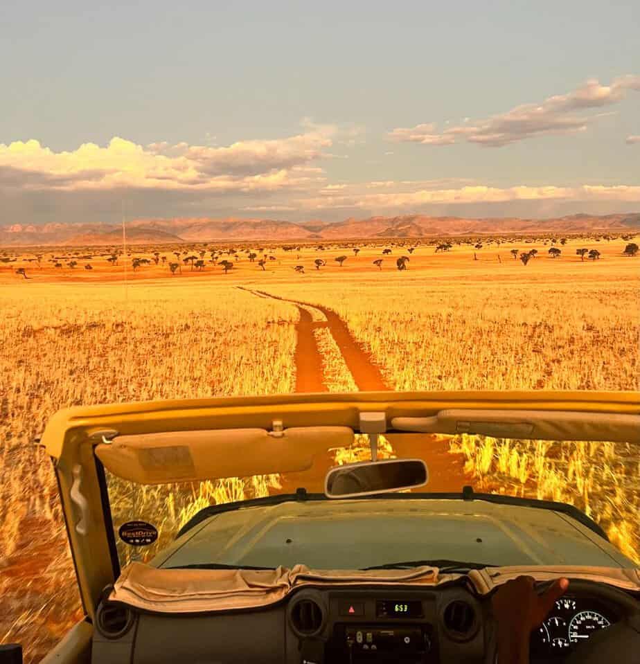 10 EXPERIÊNCIAS A NÃO PERDER NA NAMÍBIA - Por do dol Deserto Namibe